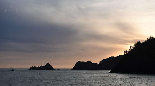 oregon portorford westcoast pacificocean sunset fishingboat annkathleen