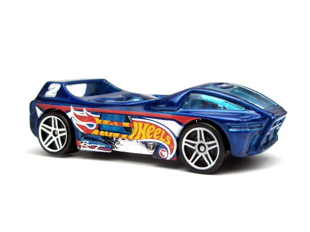 Hot Wheels Night Burner Treasure Hunt Blue HW Race (2862)