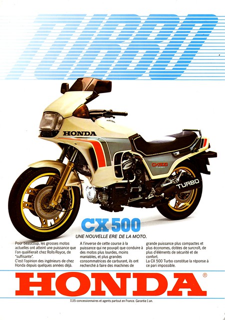 Publicité Honda CX500 Turbo 1981 P001