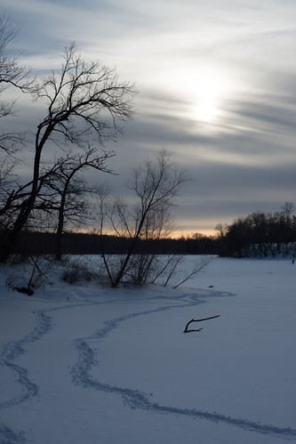 Hyland Lake Sunset by schandle, winter minnesota bloomington hylandlake