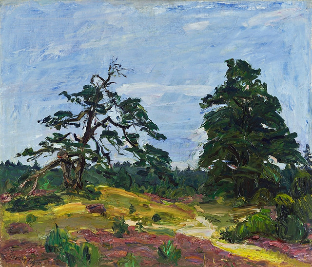 Max Slevogt - Heide und Bäume [1910]