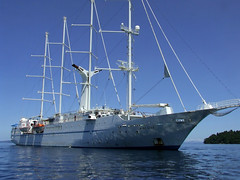 At anchor, Coiba Island, Panama