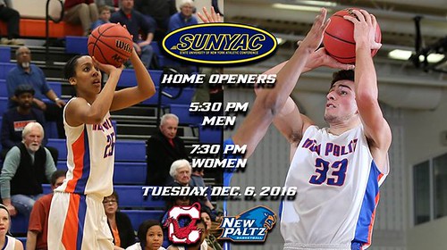 Come out and support Men's & Women's Basketball in their SUNYAC home openers tonight at the Hawk Center, starting at 5:30 pm!