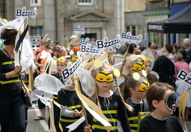 Bzzzzzz, Mazey Day Parade, Penzance, Cornwall 2013