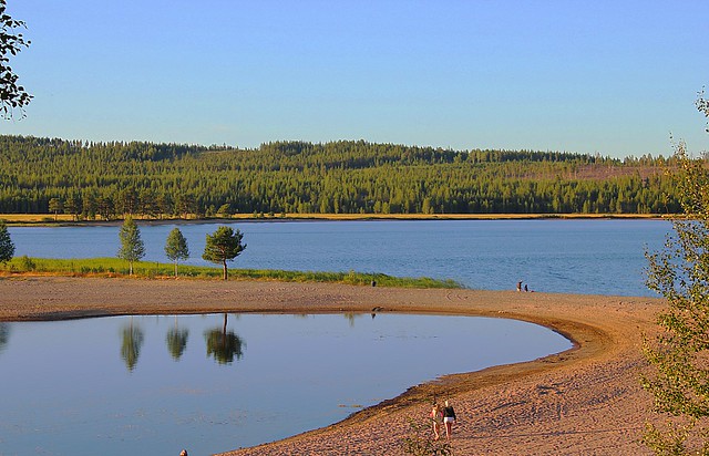 Särna beach Dalarna Sweden