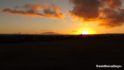 Sunrise Cefn Fforest by fromthevalleys-, The sun rising over MynnydIslwyn. Taken from Cefn Fforest Showfield, South Wales.
Used a Polaroid Wa