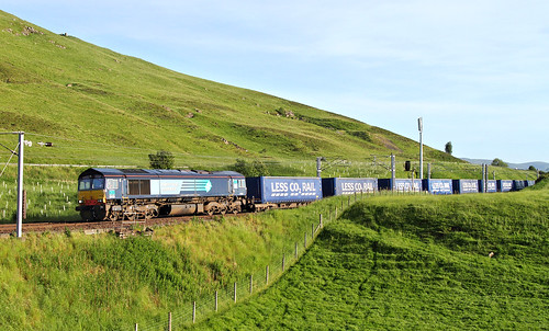 scotland railway wandel dred class66 intermodal drs clydevalley wcml directrailservices 66428 4s43
