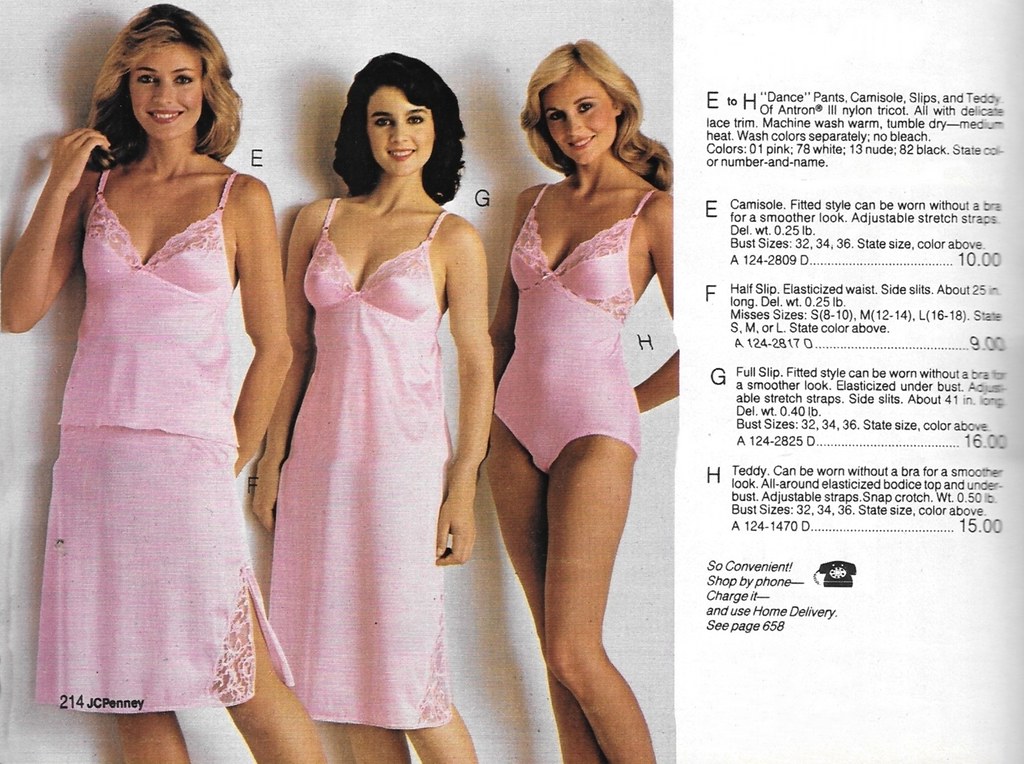 JC Penney Catalogue c.1977, page 50 Pink Lingerie