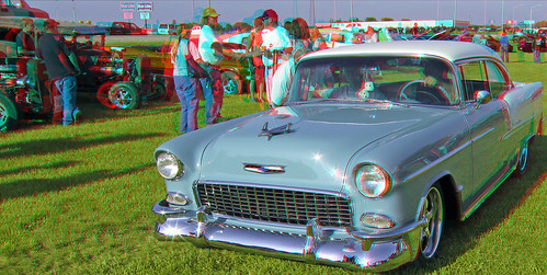 cars stereoscopic stereophoto anaglyph iowa anaglyphs onawa redcyan 3dimages 3dphoto 3dphotos 3dpictures stereopicture graffitinights061513