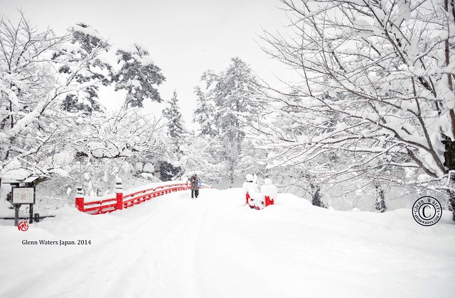 A snowy bridge.  © Glenn E Waters. Japan 2014. Over 6,000 visits to this photo.