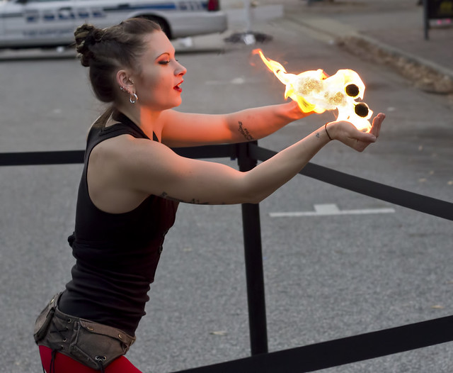 2016 Hollydazzle Newport News Virginia fire dance lady
