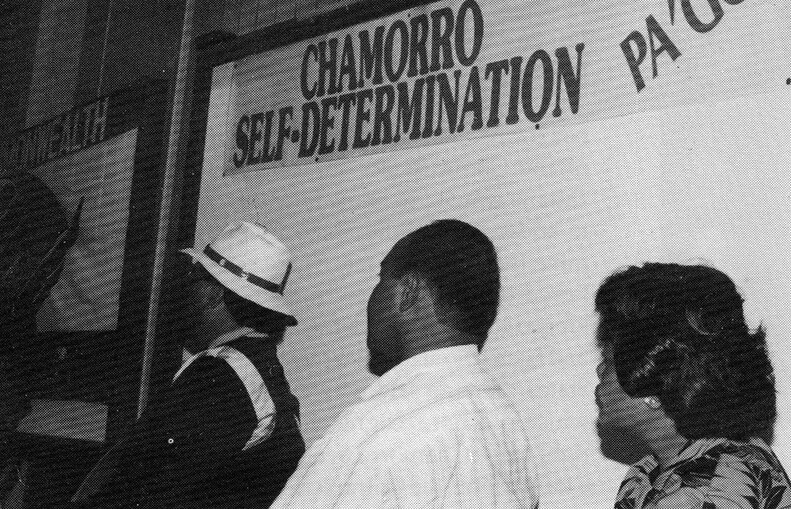 OPI-R 1981-1982. This grassroots organization embarked on a campaign to educate Chamorros on the right to self-determination. Photo Courtesy of the Department of Chamorro Affairs.