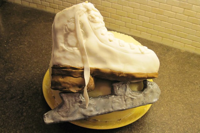 Figure Skate Cake