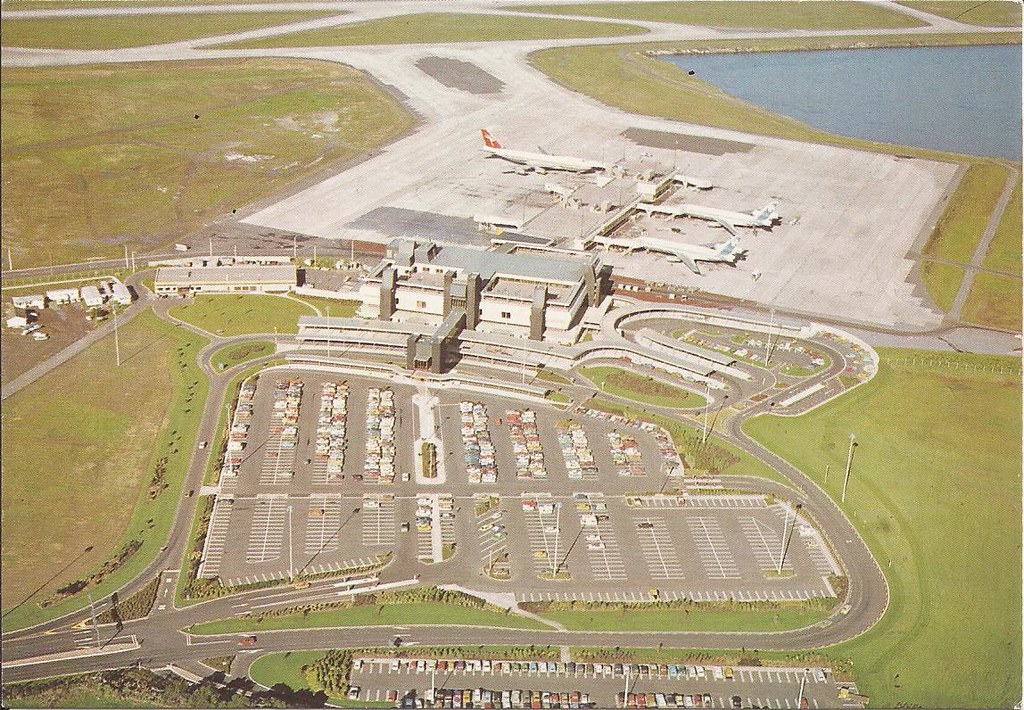Auckland Airport (AKL) postcard - circa late 1970's