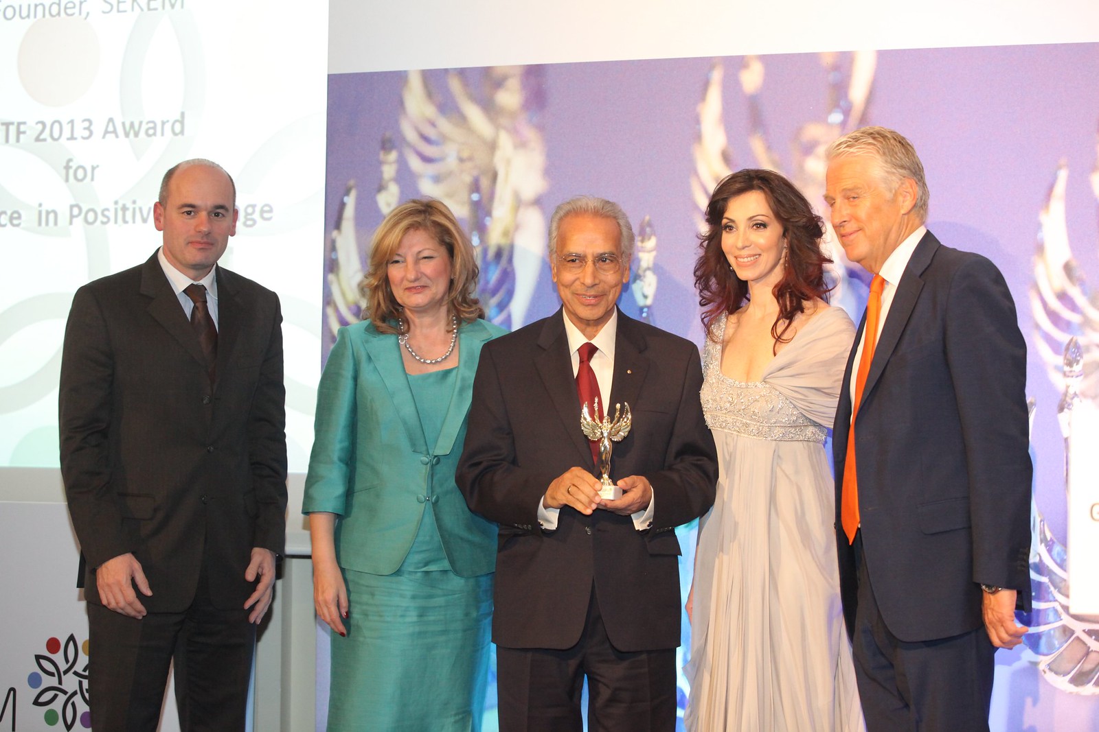 Dr Ibrahim Abouleish, GTF 2013 Award for Excellence in Positive Change by CEO Clubs Greece George Sagonas and Georgia Kartsanis