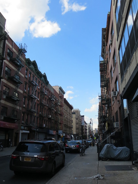 The old tenements area near Orchard Street - Lower East Side Manhattan, NYC