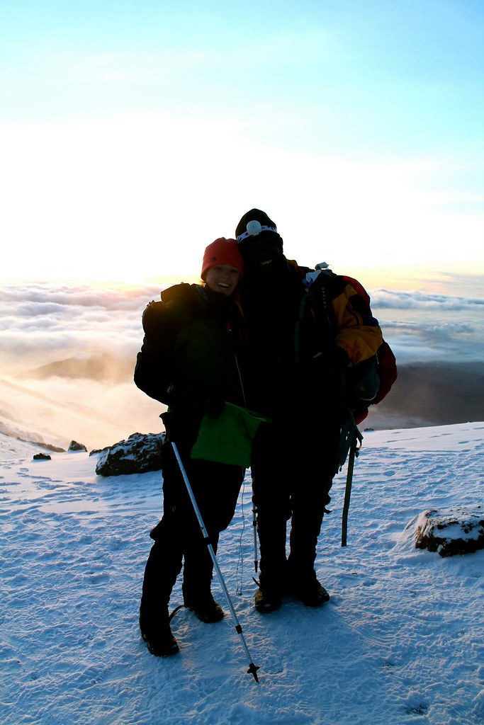 Kelsey with her Kilimanjaro support guide | Kelsey summited … | Flickr