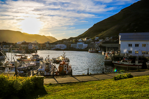 sunset by kjellbendik, IMG_9281blue sea sky sun building sol canon eos norge flickr year july himmel explore kai juli nordn
