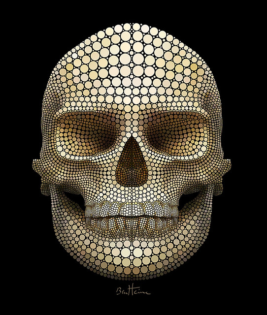 Skull Made of Circles