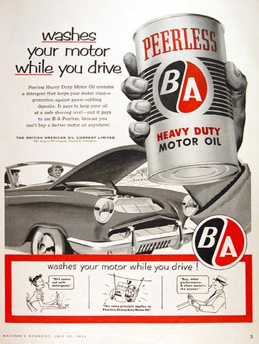 Peerless Motor Oil : B. A. Oil Company - 1956