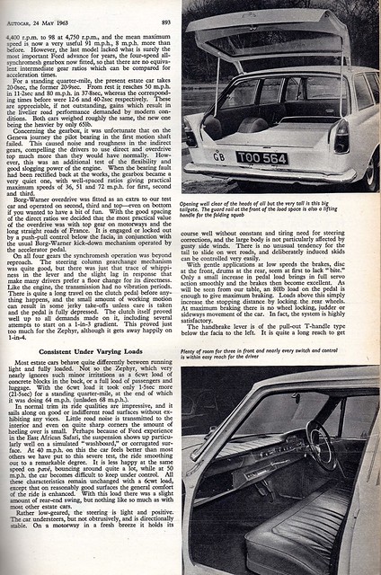 Ford Zephyr 6 Estate Road Test 1963 (3)