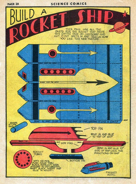 DIY paper toy from Science Comics #7 (1940)
