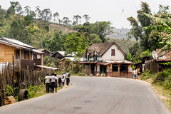 Dorfszene in Madagaskar