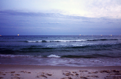 sunset beach dark waves gulf cloudy alabama shores gulfshores