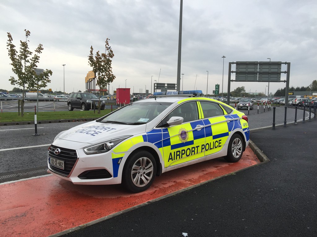 Hyundai Police Car - Airport Police - Shannon Airport, Ireland.