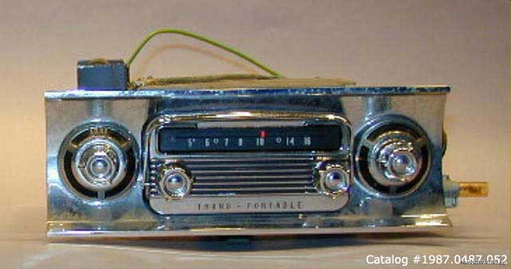 Automobile transistor radio, 1957, Texas Instruments/DELCO …