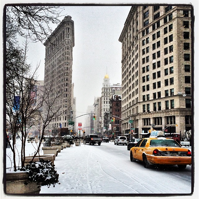 #flatiron #nyc #snow #newyork #polarvotex