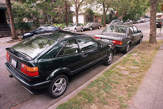 VW Corrado, 1993, VR6, at curb, from righ rear.