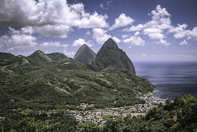 Soufriere and the Pitons , St.Lucia