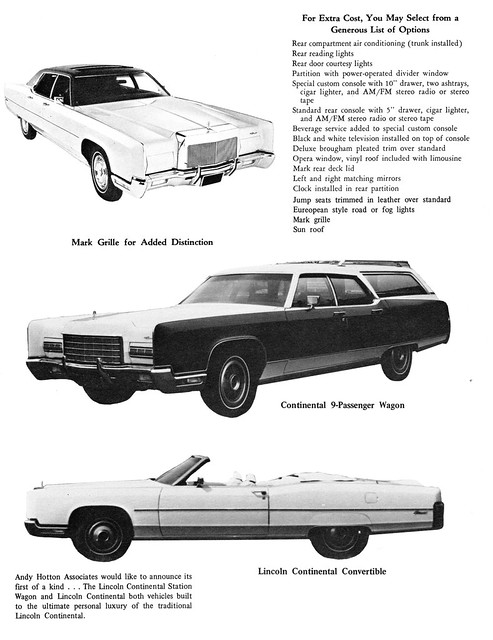 1973 Lincoln Continental Wagon & Convertible
