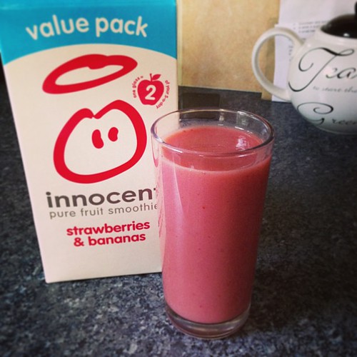 #addictive #innocent #strawberry and #banana #smoothie | by AmyHalfpenny