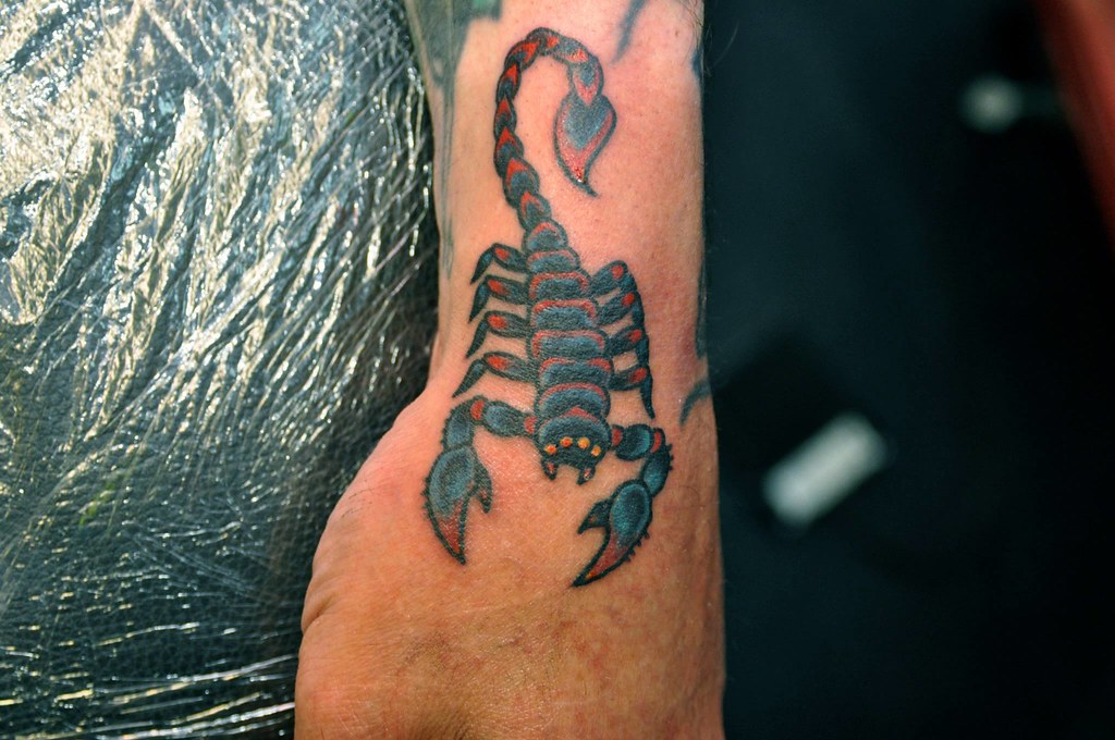 Traditional Scorpion Tattoo Forearm - wide 5