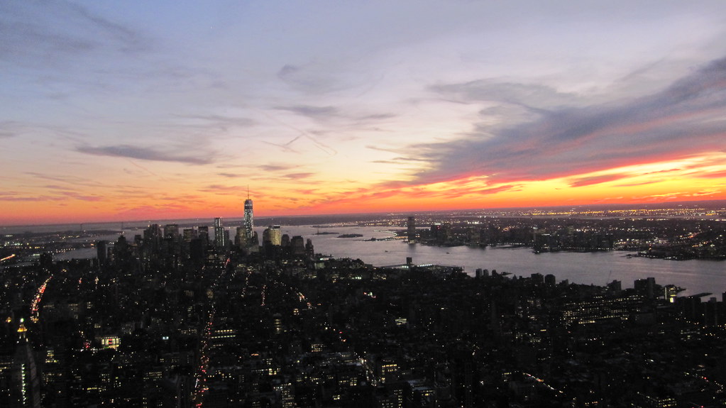 Lower Manhattan desde el Empire State Building, Nueva York, EEUU