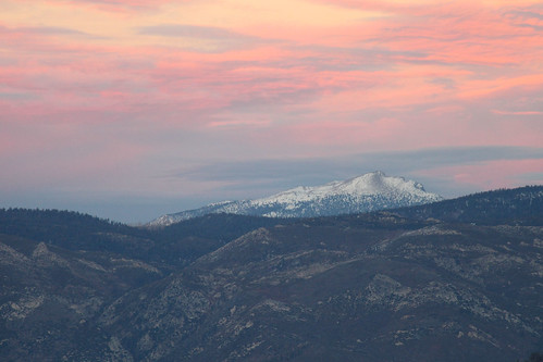 california sunset mountain snowy pinksky sequoianationalpark domerock snowcoveredmountain