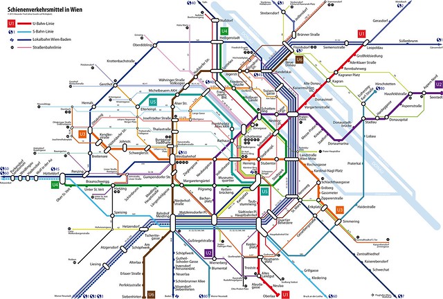 U-Bahn (inkl. U5), S-Bahn, Straßenbahn in Wien in der Zukunft