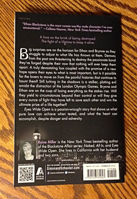 EYES WIDE OPEN - The Blackstone Affair by Raine Miller - Back Cover