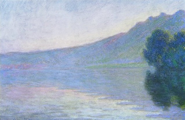 1894 Claude Monet The Seine at Port-Villez,pink effect(Kreeger Museum)(65 x 100 cm)