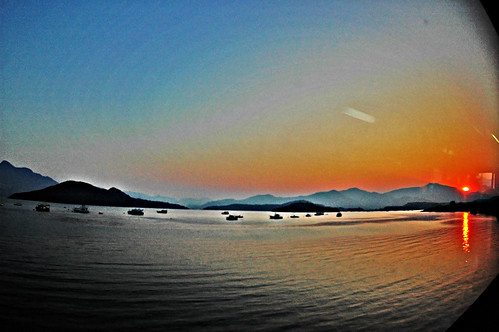 sunset sea hk water hongkong taipo