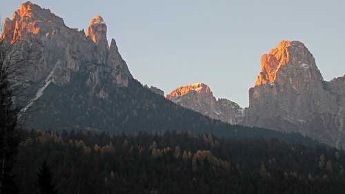 italy trentino alps easternalps dolomites palagroup mountains sunset