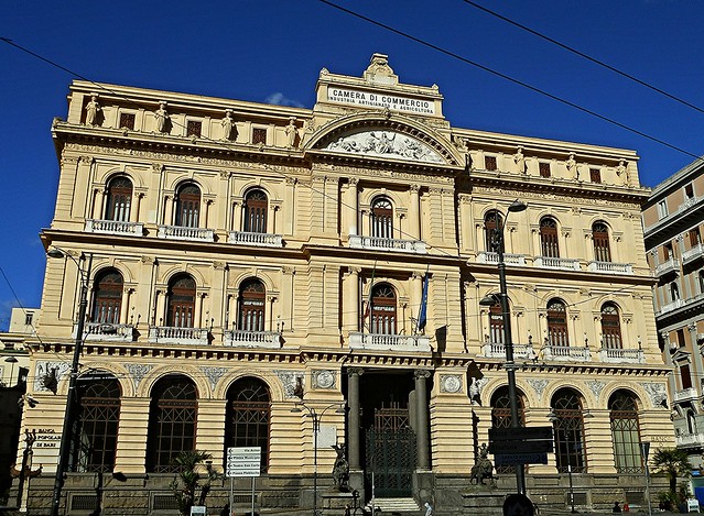Stock Exchange Palace in Naples (1895) - Architect Alfonso Guerra