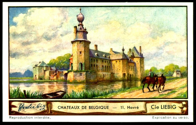 Liebig Tradecard S1288 Belgian Chateaux ~ Havre