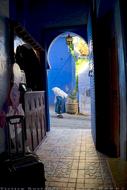 From inside our Chefchaouen hotel