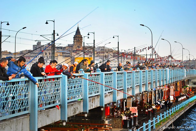 Historic Galata Bridge Istanbul