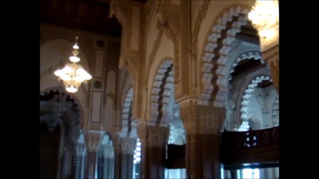 video 1-4 sala de oración interior Mezquita Hassan II Casablanca Marruecos