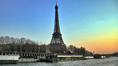 La Tour Eiffel from the Seine, Paris