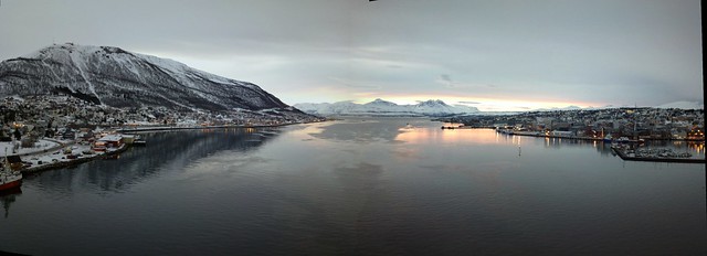 Tromsøysundet seen from Tromsø Bridge